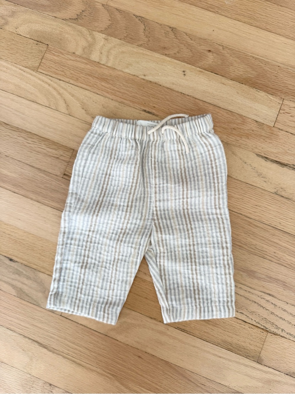 ZARA Seersucker Drawstring Pants